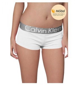 Boxer Calvin Klein Mujer Steel Modal Blateado Blanco